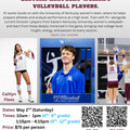 Clinics: (9th-12th Grade) PJ Marshall & EKU Women's Volleyball Clinic