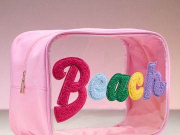 Bulk Lots: Wholesale Lot 30pc Letter Patch Cosmetic Travel Pouches 