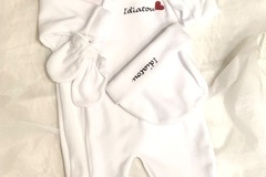 Sale retail: Coffret naissance 0-3 mois personnalisé blanc