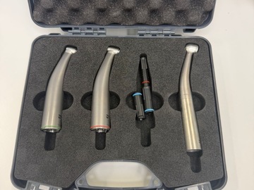 Gebruikte apparatuur: 3 Hoekstukken , Sirona  densply alleen op pre clinic gebruikt 