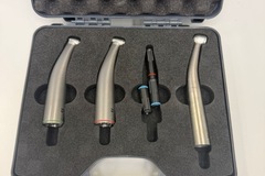 Gebruikte apparatuur: 3 Hoekstukken , Sirona  densply alleen op pre clinic gebruikt 