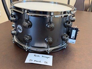 Selling with online payment: DW 8x14" Satin BNOB w/ Black Nickel Hardware - LIKE NEW