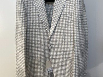 Selling with online payment: [EU][NO US TAX] NWT Suitsupply grey checked Ferla jacket, size 38