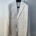 Selling with online payment: [EU][NO US TAX] NWT Suitsupply cream overchecked jacket, size 38R