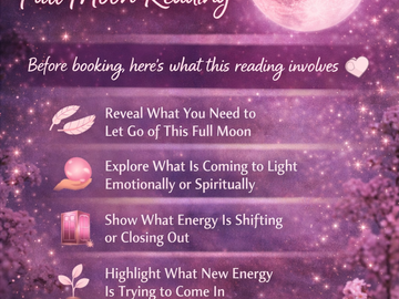 Selling: April Pink Full Moon Reading  