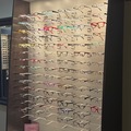 Selling with online payment: Custom EyeDesigns Frame Boards with dispensing tables.  