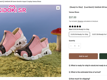 Selling with online payment: Varesa Cosplay - SHOES ONLY [Size 10/EU 42] - DokiDokiCosplay!