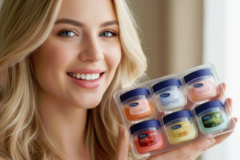 Bulk Lots: Fruit Flavored Lip Balm Moisturizers Mini Chapstic Lip Gloss Jars