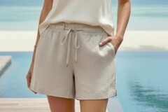 Bulk Lots: Lot of 10 Womens ELLEN TRACY COMPANY Sandstone Linen Shorts 