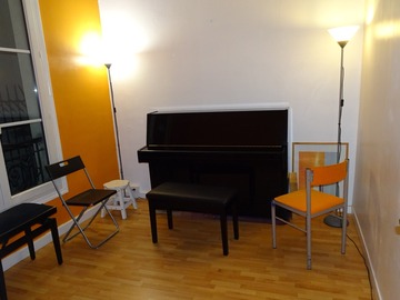 Location à l'heure: Salle avec piano d’étude - Octave & Arpège