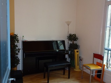 Location à l'heure: Salle avec piano d’étude - Octave & Arpège