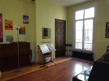 Location à l'heure: Salle avec piano d’étude - Octave & Arpège