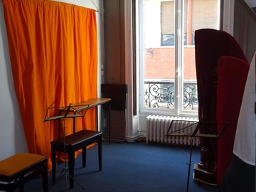 Location à l'heure: Salle avec piano d’étude - Octave & Arpège