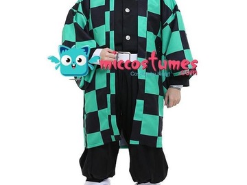 Selling with online payment:  Tanjiro MICCOSTUMES Haori, Earrings, Leg Wraps! 