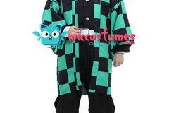 Selling with online payment:  Tanjiro MICCOSTUMES Haori, Earrings, Leg Wraps! 