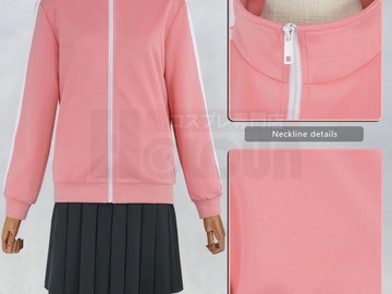 Selling with online payment: Bocchi The Rock Pink Jacket with Black Skirt M