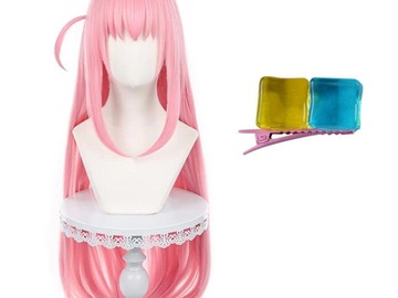 Selling with online payment: Bocchi the Rock Pink Long Wig w Bangs NEW