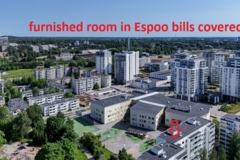 Renting out: furnished room in Espoo, bills covered, available May 21. 2026