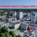 Renting out: furnished room in Espoo, bills covered, available May 21. 2026