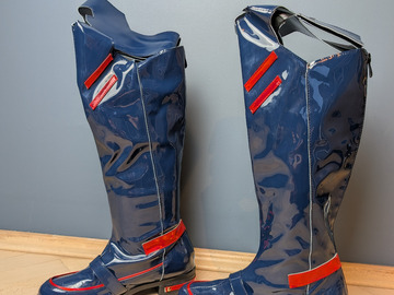 Selling with online payment: DokiDoki Lucy Cyberpunk Edgerunners Boots Navy Blue