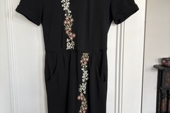 Selling: Black dress with embriodered flowers