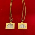 Bulk Lots: 20 pcs--Vintage sterling silver dime on 18" rope chain--$4.99