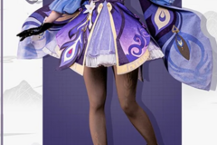 Selling with online payment: Keqing Genshin Impact Cosplay UWOWO 3XL Full Set + Wig