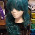 Selling with online payment: EpicCosplay Hestia Emerald Green Sailor Neptune Cosplag Wig