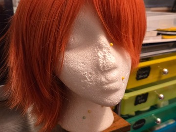 Selling with online payment: Peachy Orange Wig