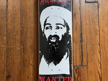 Selling with online payment: SUPER RARE OSAMA BIN LADEN ZERO SKATEBOARDS (ADRIAN LOPEZ) 7.75