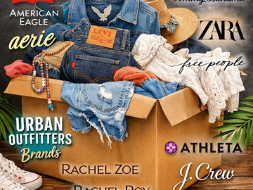 Bulk Lots: 25 Pieces of Curated Clothing for Resellers! Popular Brands!