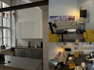 Renting out:   40 m² loft-toimisto Kaapelitehtaalla -   40 m² loft office