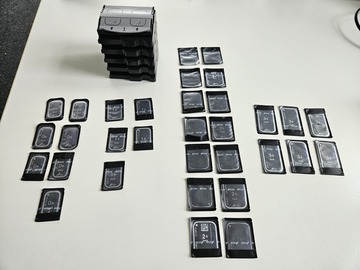 Gebruikte apparatuur: DÜRR Dental VistaScan fosforplaten – complete set (32 stuks)