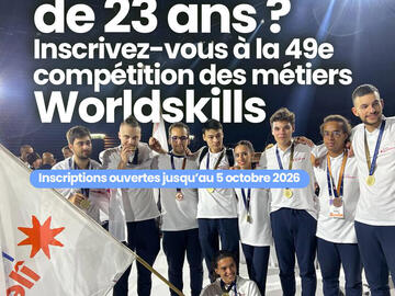 Actualité: Inscrivez-vous a la compète : WorldSkills