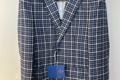 Selling with online payment: [EU][NO US TAX] NWT Suitsupply blue checked Jort jacket, size 36R