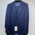 Selling with online payment: [EU] NWT Suitsupply navy herringbone full canvas suit, size 36R