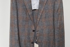 Selling with online payment: [EU][NO US TAX] NWT Suitsupply grey checked jacket, size 38R