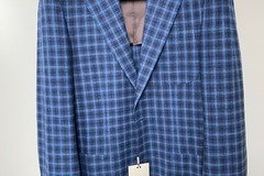 Selling with online payment: [EU][NO US TAX] NWT Suitsupply blue check jacket, size 38R