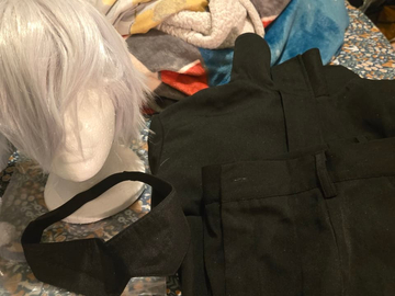 Selling with online payment: Gojo Satoru Jujutsu High Student Cosplay 3XL + wig