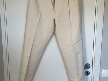 Selling with online payment: [EU][NO US TAX] NWOT Suitsupply off white trousers, size w34