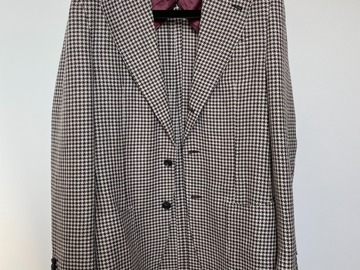 Selling with online payment: [EU][NO US TAX] Suitsupply brown hounds tooth jacket, size 36L