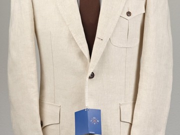 Selling with online payment: [EU][NO US TAX] LN Suitsupply Jort stone linen safari jacket, 36R