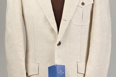 Selling with online payment: [EU][NO US TAX] LN Suitsupply Jort stone linen safari jacket, 36R