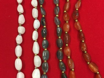 Bulk Lots: 40 pcs-Genuine Gemstone Nugget Necklaces-18" & 24"-$2.49 pcs
