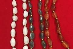 Bulk Lots: 40 pcs-Genuine Gemstone Nugget Necklaces-18" & 24"-$2.49 pcs