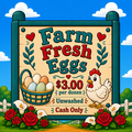 Selling with In-person Payment: Farm Fresh Eggs