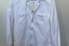 Selling with online payment: [EU][NO US TAX] NWT Suitsupply denim western shirt, 15.5L\15.75L