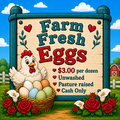 Selling with In-person Payment: Farm Fresh Eggs