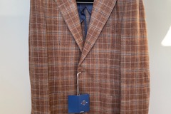 Selling with online payment: [EU][NO US TAX] NWT Suitsupply Jort brown checked jacket, 38R
