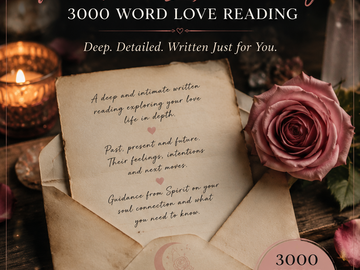Selling: 3000 WORD LOVE READING- 3 AVAILABLE